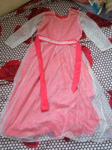 Pink &amp; White Party Gown