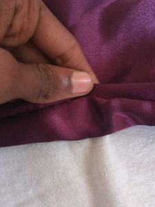 Burgundy Satin Top
