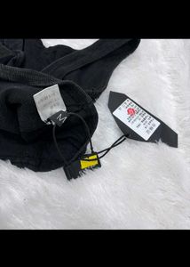 Black Corset Style Crop Top