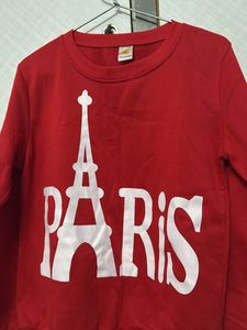 Red Paris Sweatshirt