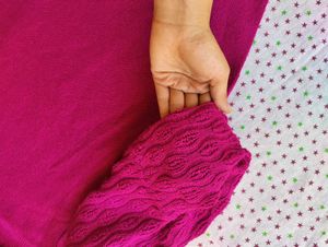 Pink Woolen Top For Women