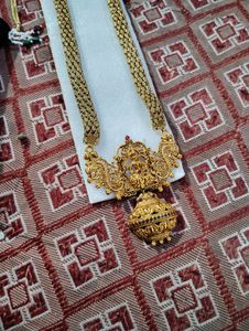 Gold Plated Long Thik Chain Necklace Set
