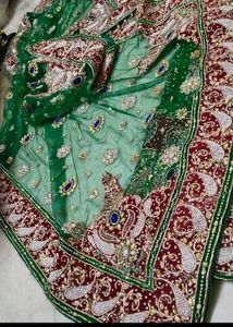 Emerald Green Bridal Lehenga