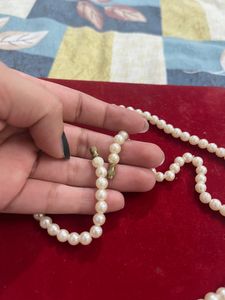 White Small Pearls Necklace