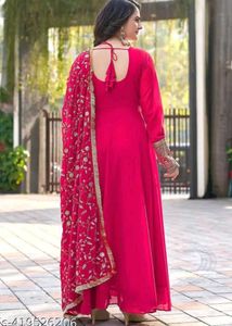 Elegant Pink Anarkali Suit Set