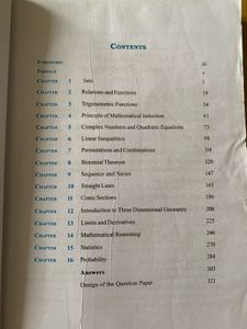 Mathematics Exemplar Class 11th