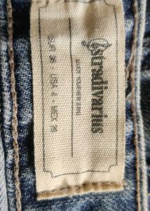 Dungaree jumpsuit, blue washed effect