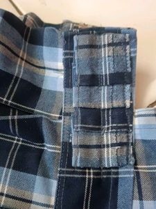 Plaid Mini Dress, Uniform Frock And Shirt