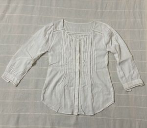 Embroidered White Tunic/Top