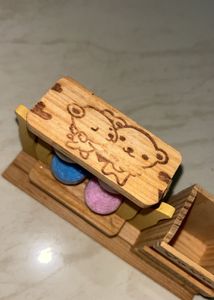 Wooden Hourglass Pen Stand – Sweet Love Design