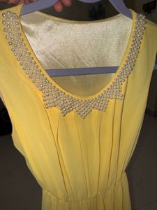 Yellow Sleeveless Dress