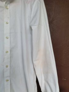 White Combo Button Shirts (Set of 2)