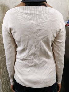 Eligent white knit top