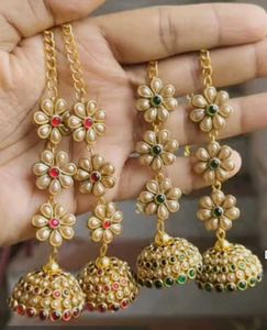 Trending Kundhan Jhumka Earrings
