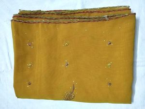 Mustard Saree