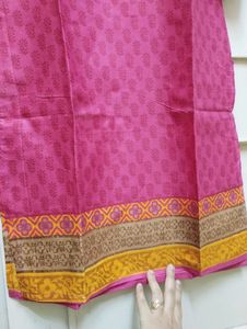 New Pink Printed Kurta XL