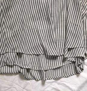 White Stripped Chiffon Top