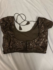Sequined Sari Blouse