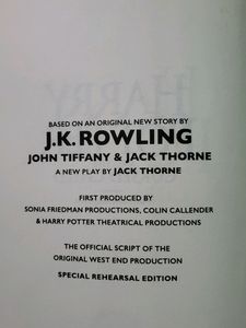 Harry Potter And The Cursed Child | Part 1 &amp; 2 | Special Rehearsal Edition Script |