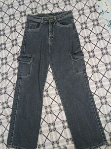 Charcoal Cargo Jeans