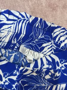 Blue Floral Print coord set (size- XS)