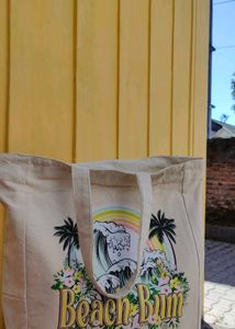 Beach summer Beige Travelling Bag