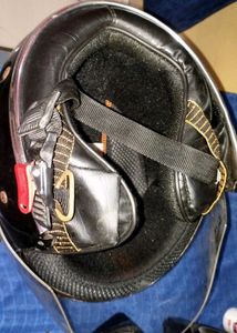 Simple: Armor Black Half-Face Helmet