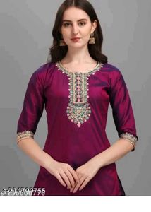 Elegant Purple Kurta Set