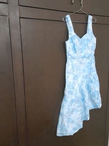Sky Blue Cotton Dress