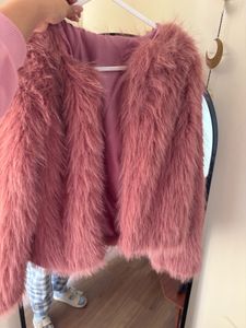 Pink Faux Fur Jacket