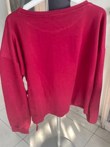 Red Long Sleeve Top