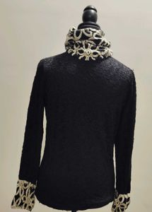 Elegant Black Lace high neck