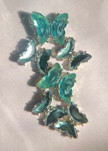 Blue tone Crystal Butterfly Charms