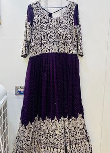 Purple Anarkali Kurta
