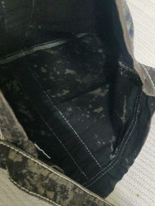 Distressed Denim Shoulder Bag