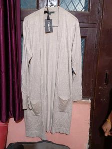 Elegant Grey Cardigan