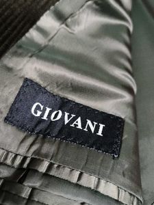 Giovani Men Brown Corduroy Jacket