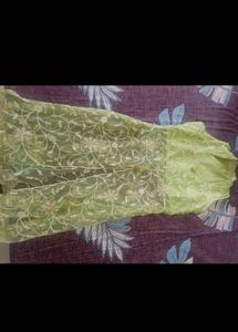 Taavi/ Biba/ Sangria Green Embroidered Kurta Set