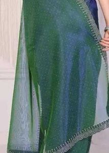 Blue &amp; Green Saree