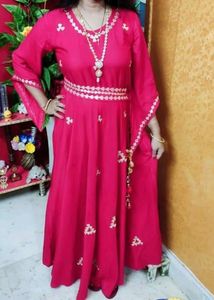 Red Gown For Party Wear