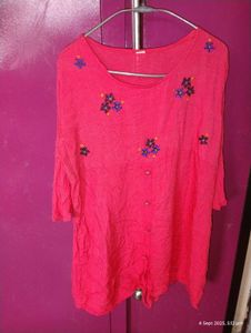 Peach Colour Stylish Top XXL