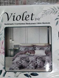 Violet 2+2 Bedding Set