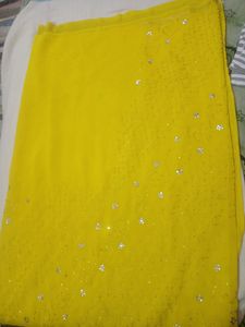 Yellow Party Wear Saree