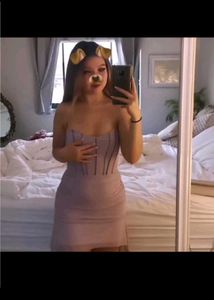 Ruffle Frill Lavender Bodycon Tube Dress Ruched