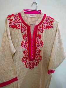 Elegant Embroidered Kurta (XXL)