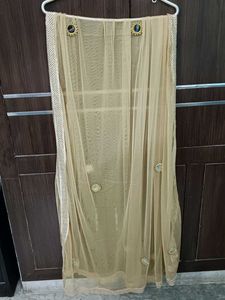 Women Beige Net Duppata
