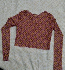 Y2K Mesh CropTop (Pull&amp;Bear)