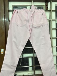 Light Pink Elastic Waist Pants
