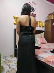 Cowl Neck Black Dress