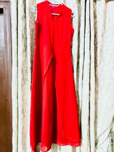 Red Sleeveless Maxi Dress